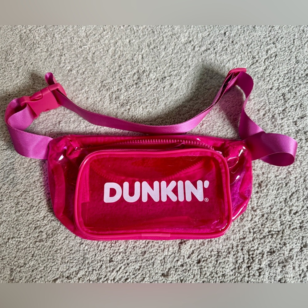 NWOT Dunkin’ Fanny Pack - Translucent Pink - Picture 2 of 3